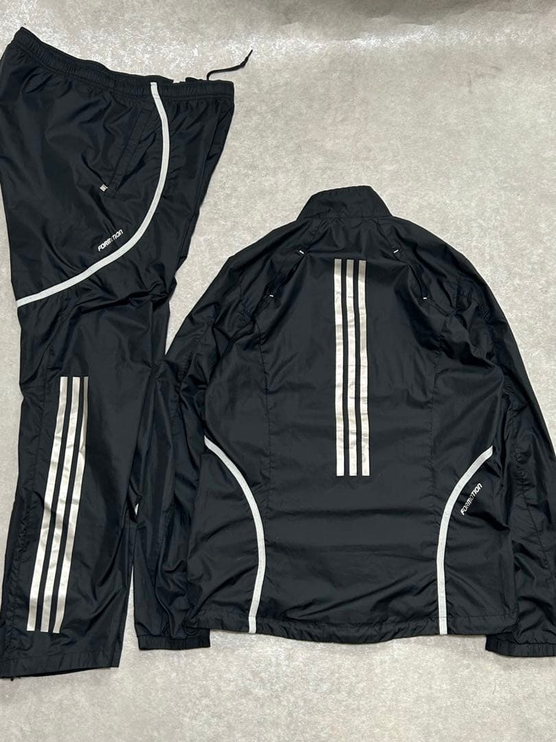 美品 セットアップ adidas ナイロン 上下 ジャケット パンツ S