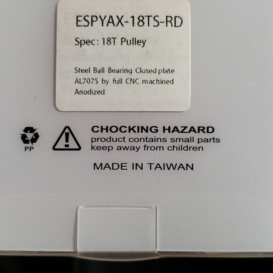 RIDEA  18T    ビック プーリー