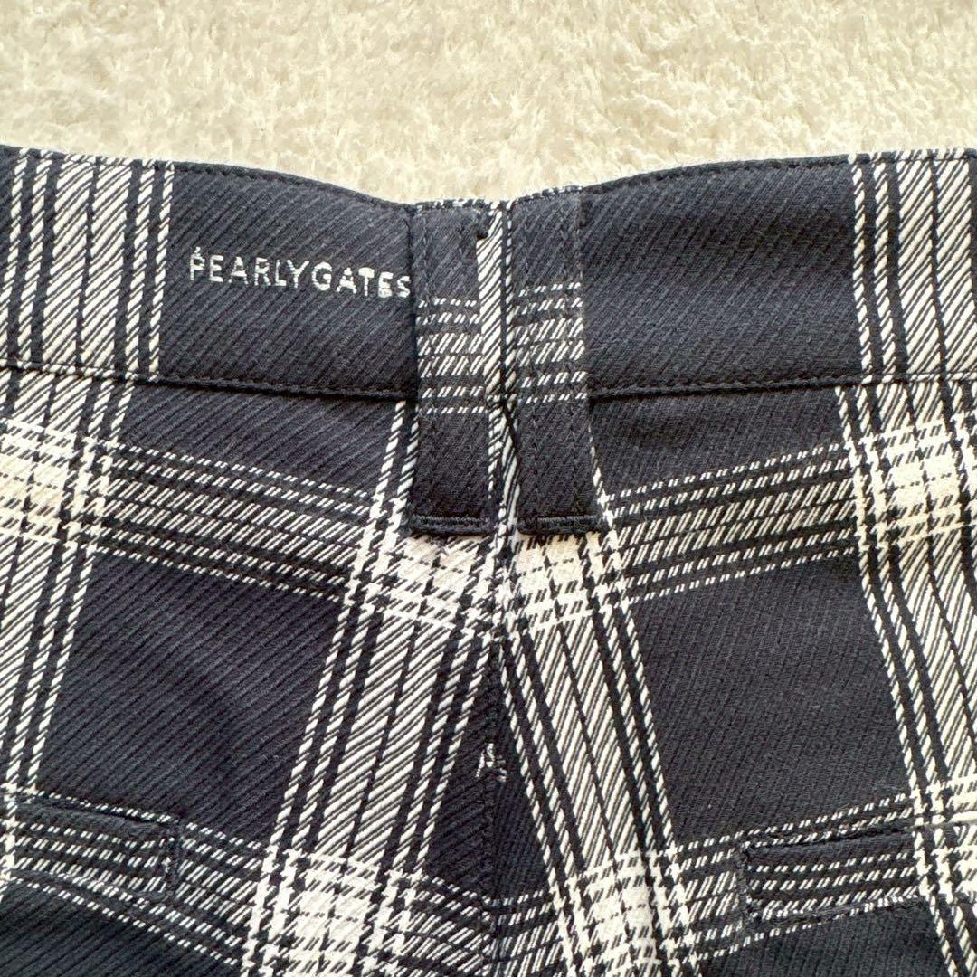 新品タグ付　 パーリーゲイツ 2024年　近年 ストレッチハーフパンツ チェック
