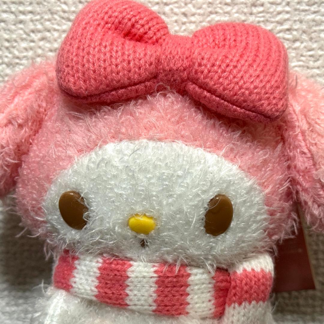 サンリオ マイメロディ マフラー もこもこ ボールチェーン マスコット