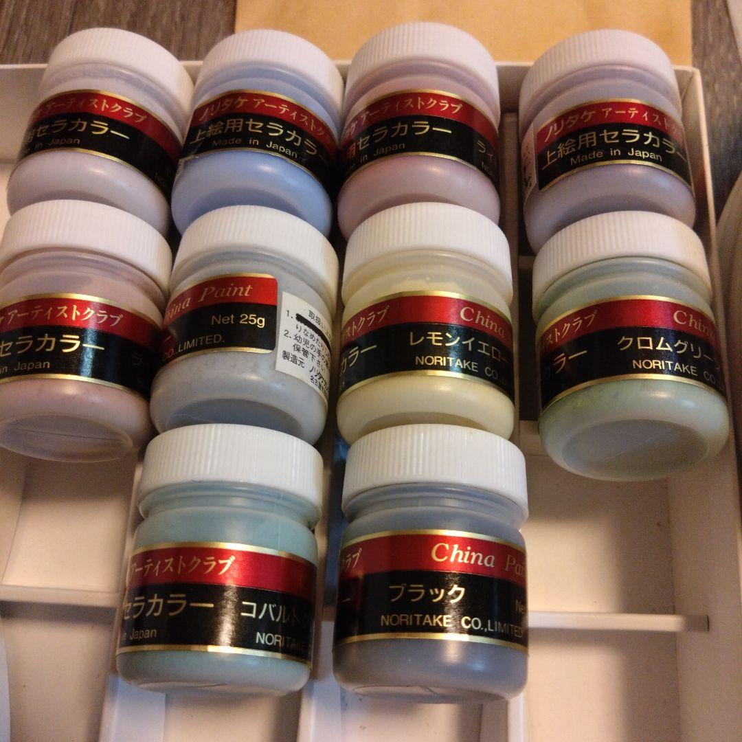 絵付け顔料+皿6枚セット　ノリタケ