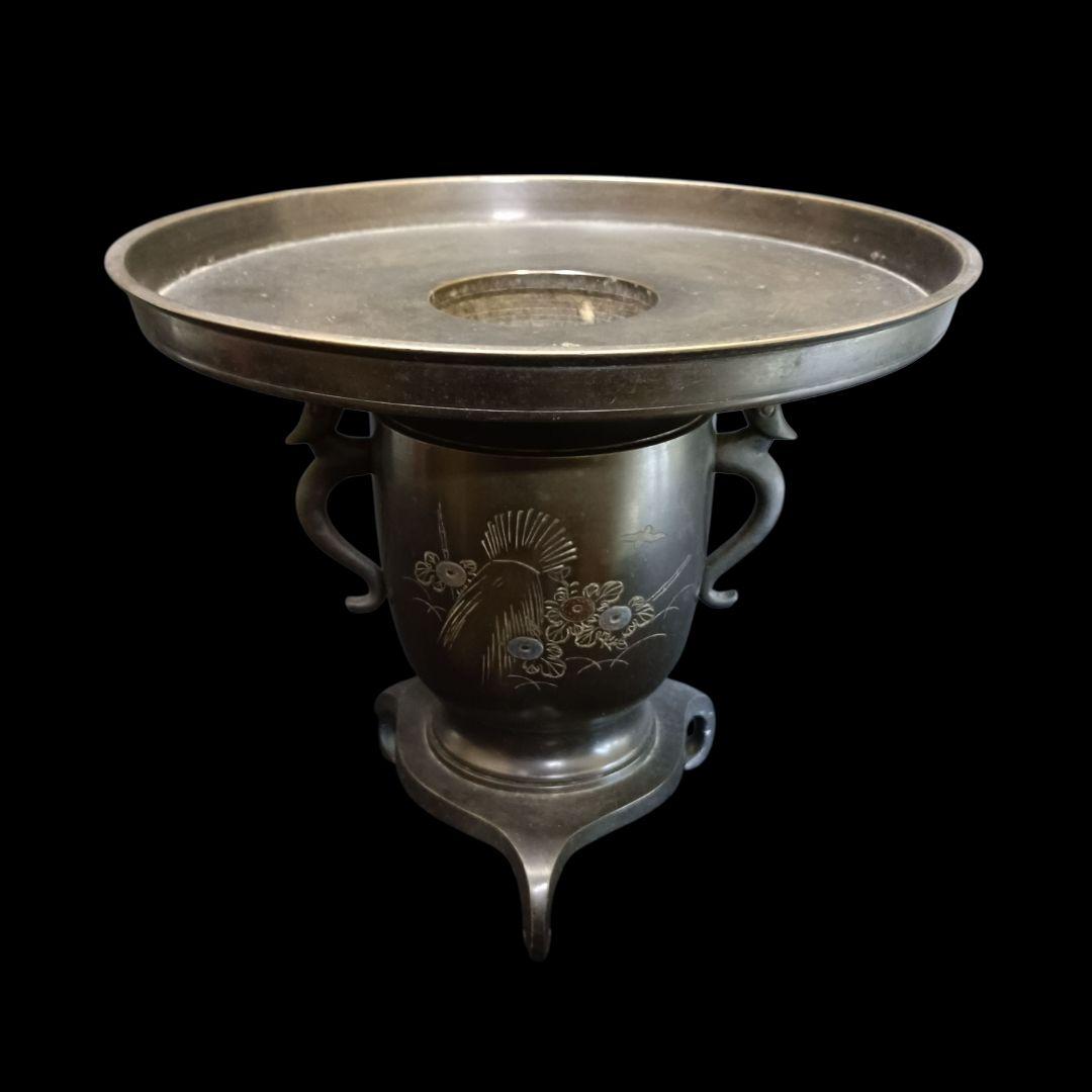 薄端（うすばた） 花と鳥の彫刻