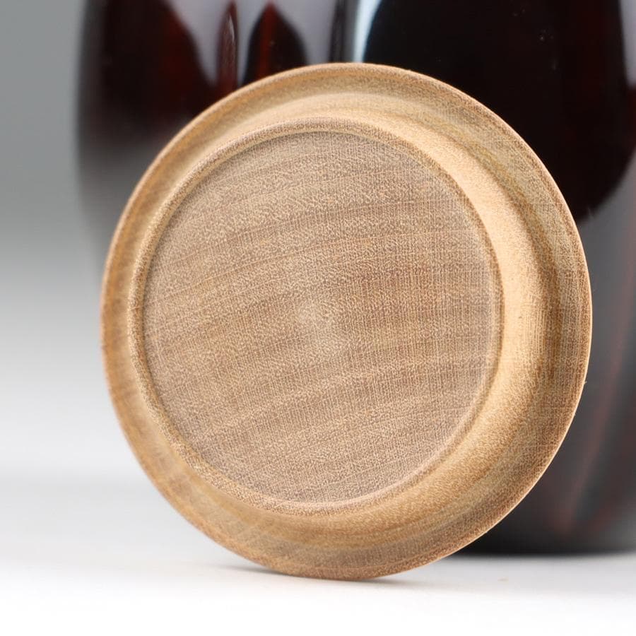 Y2888-3 茶道具 中村宗悦 如心斎好写 阿古陀茶入 共箱・仕覆 　　＃13