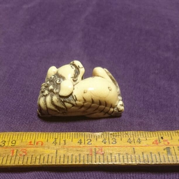 獅子 根付 江戸中期