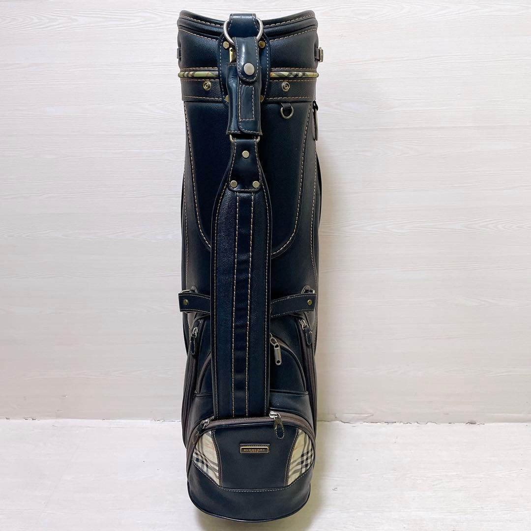 バーバリー キャディバッグ ノバチェック 9型 5分割 ブラック