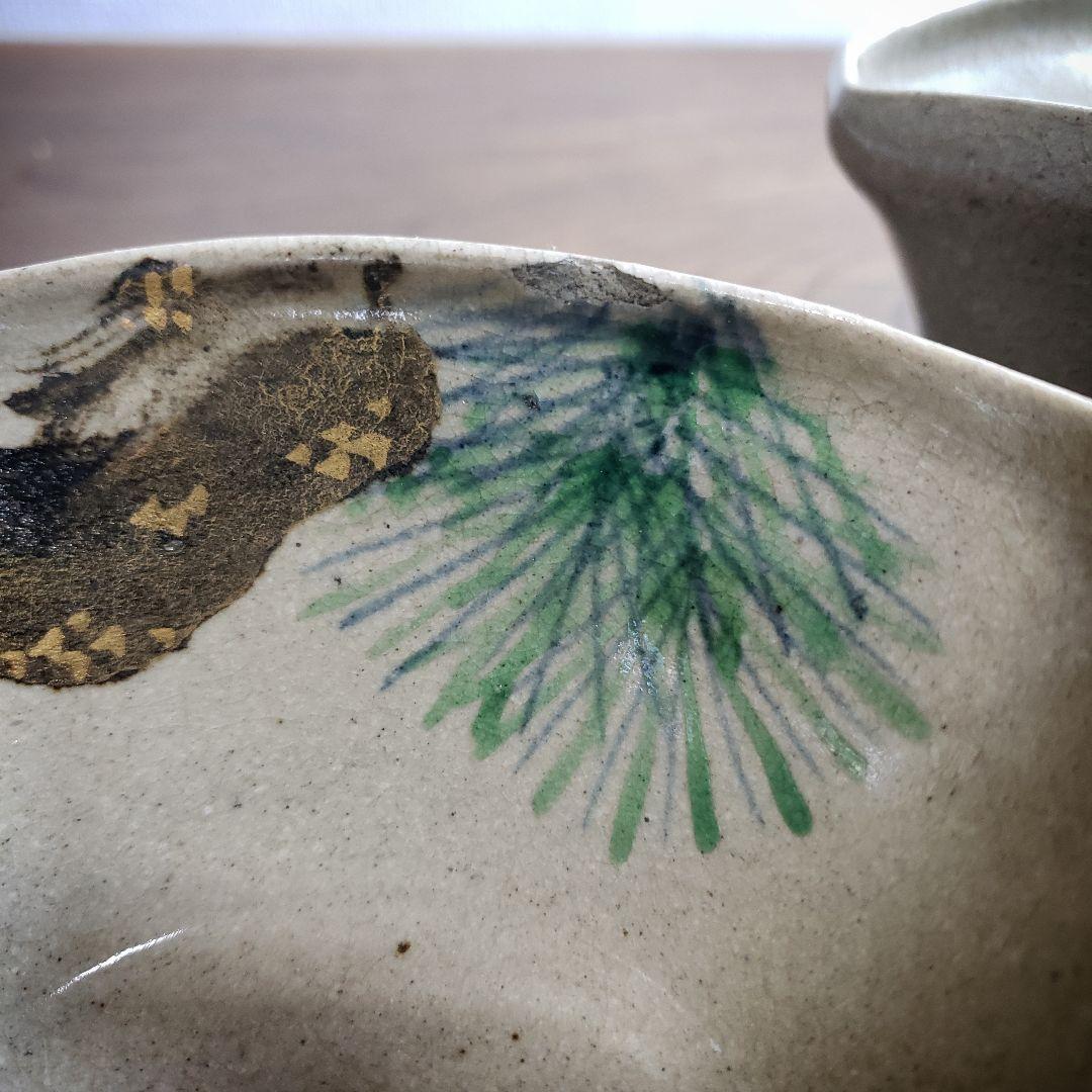 角鉢　向付　乾山　在銘　2客　京焼　訳あり　欠け