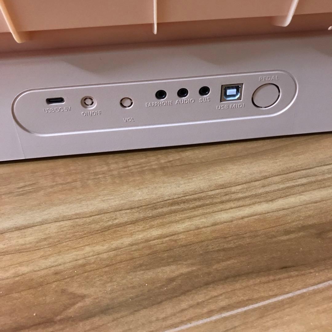 電子ピアノ　88鍵　ポータブル　充電式　初心者　オークベージュ