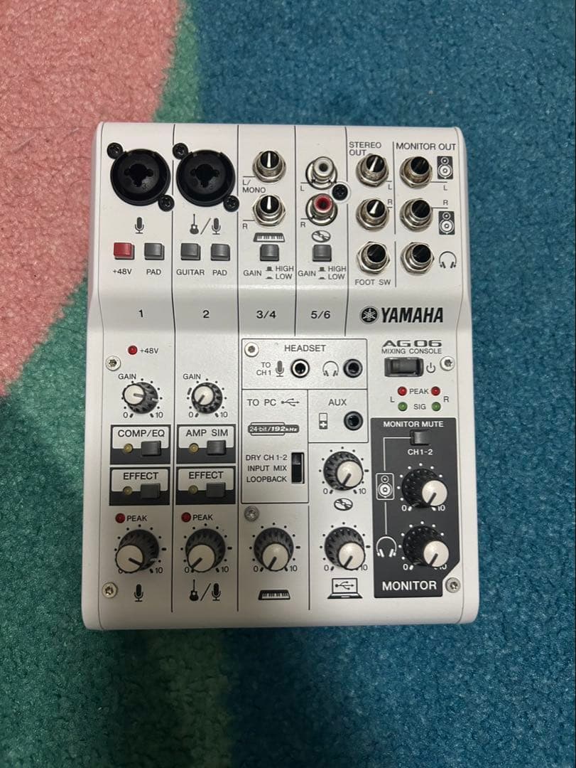 Yamaha AG06 USBオーディオインターフェース