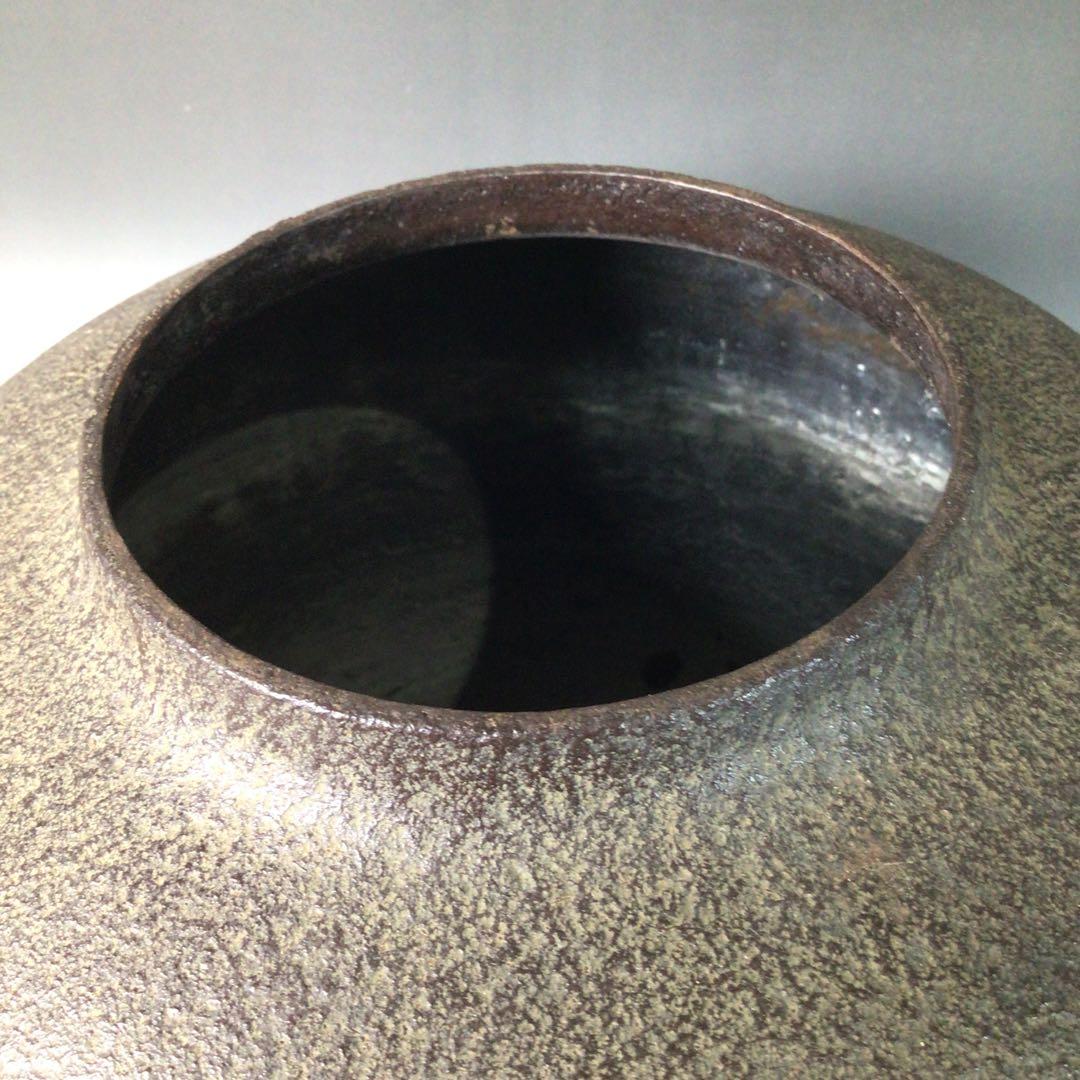 Ｒ８２２　茶釜　『釜師　菊地政光造』『阿弥陀堂釜』　共箱　茶道具