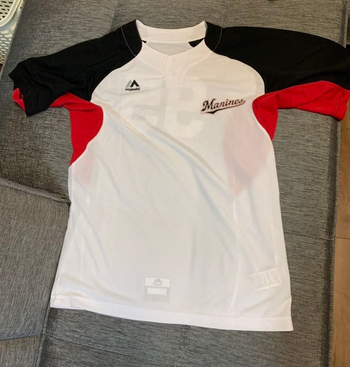 千葉ロッテマリーンズ　楠コーチ　支給品　練習用ユニフォーム