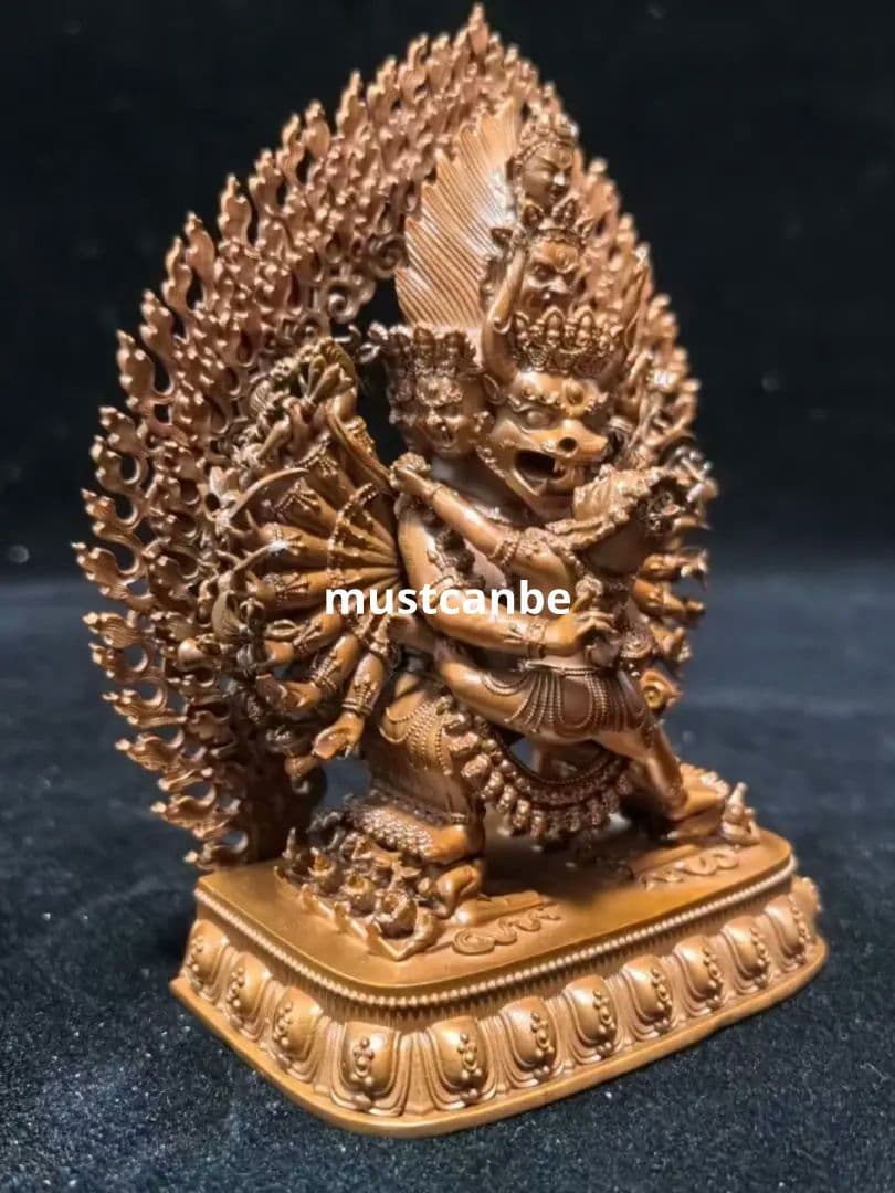 仏教美術 仏像 大威徳金剛仏像 梵天仏堂 銅製品鎮宅辟邪開運風水招財置物 工芸品