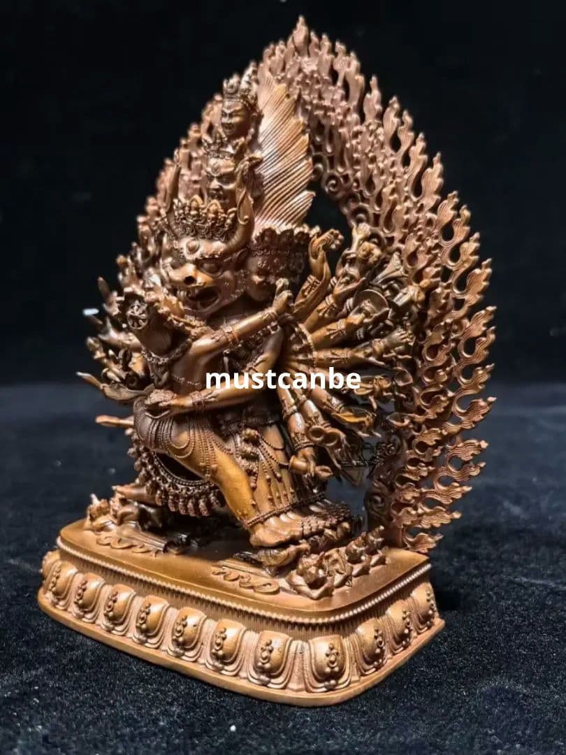 仏教美術 仏像 大威徳金剛仏像 梵天仏堂 銅製品鎮宅辟邪開運風水招財置物 工芸品