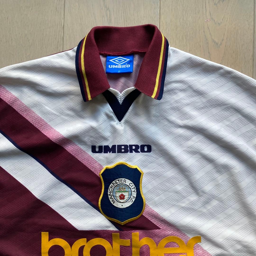 美品 96-97 青タグ Umbro Manchester City Away