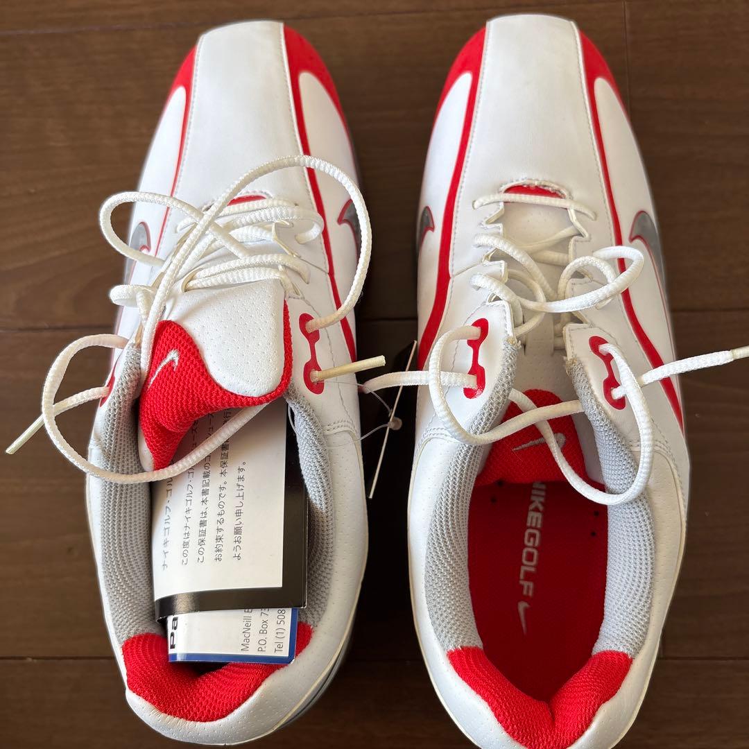 Nike ゴルフシューズ ホワイト/レッド　26.5㎝