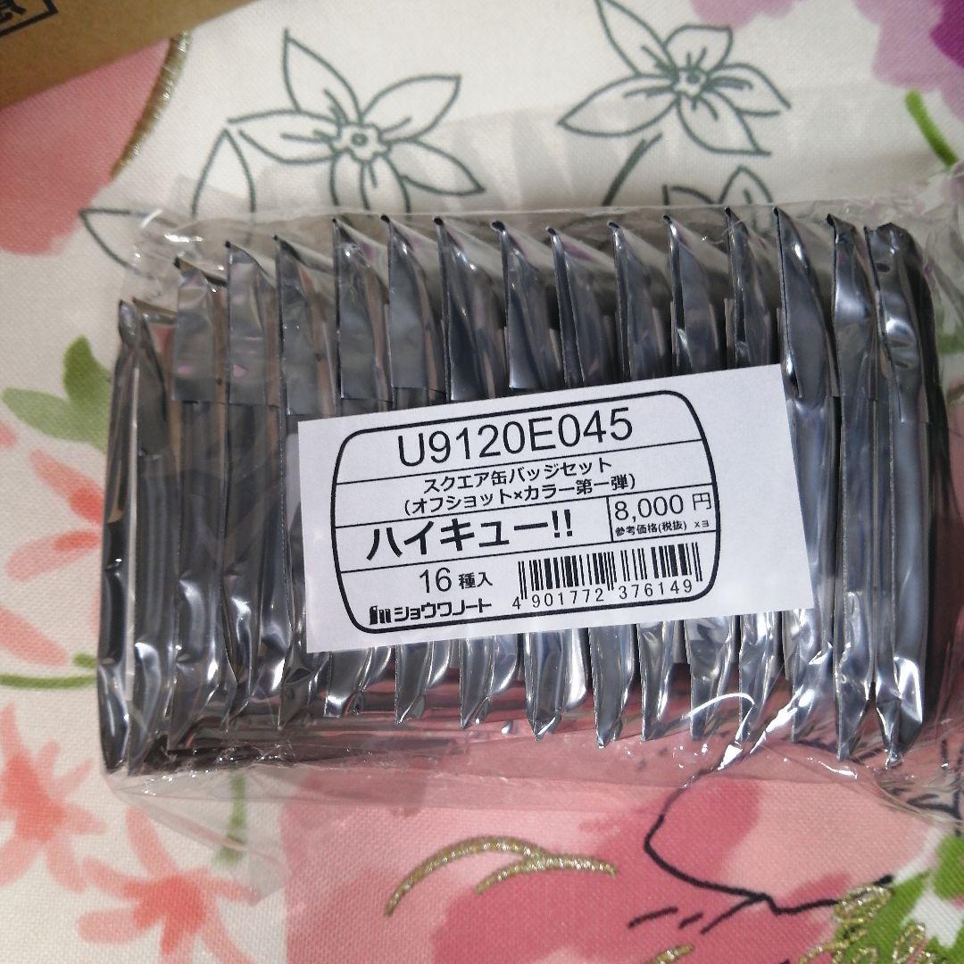 ハイキュー！！スクエア缶バッジ オフショット×カラー第一弾 セブンネット限定