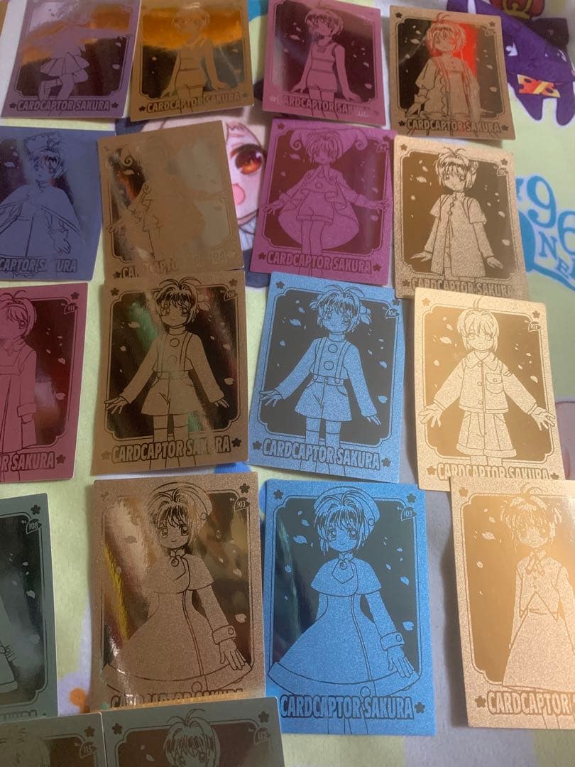 カードキャプターさくら　エッチングカード　ゴールド　木之本桜　36枚