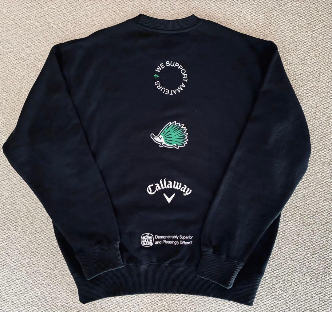 マーカー付・CLUBHAUS × CALLAWAY スウェットシャツ　Lサイズ