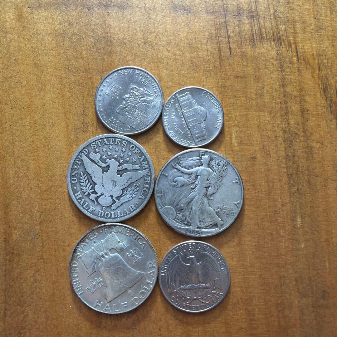 古代 アメリカ　銀貨