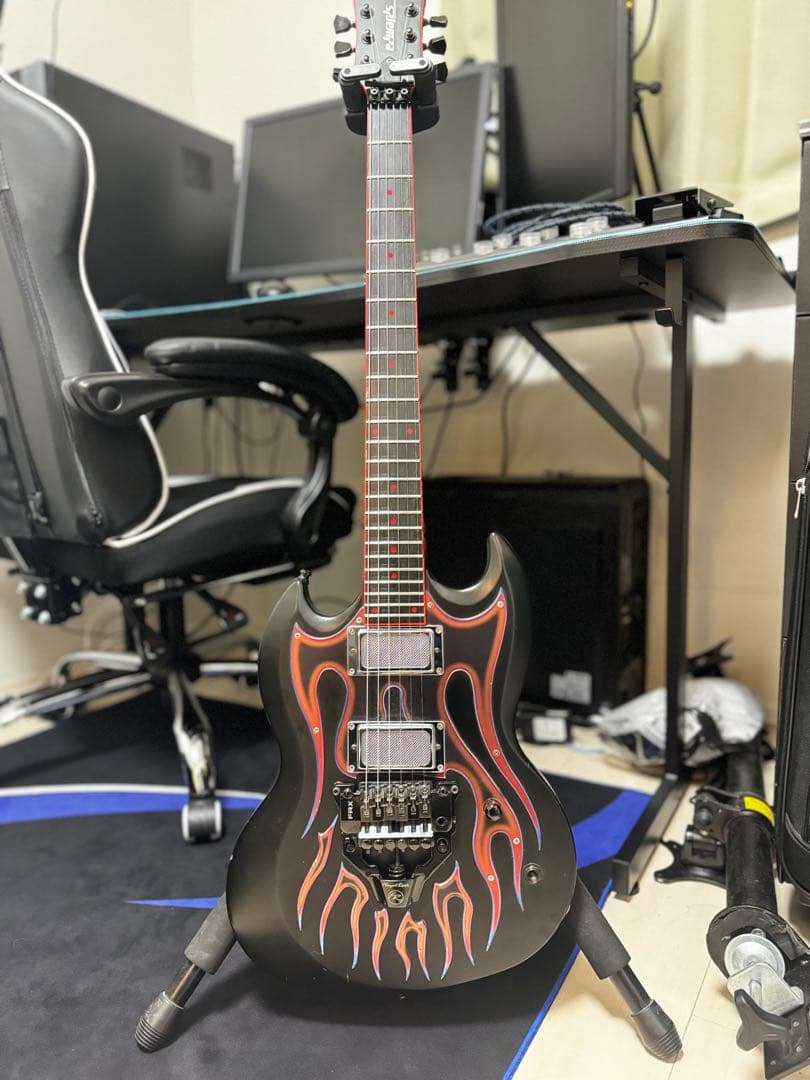 【2016楽器フェア展示モデル】ESP Edwards 変形SG 24F