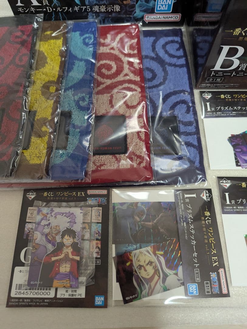 一番くじワンピースEX　A賞 ギア5魂豪示像✕2Ｂ賞チョッパー魂豪示像他オマケ
