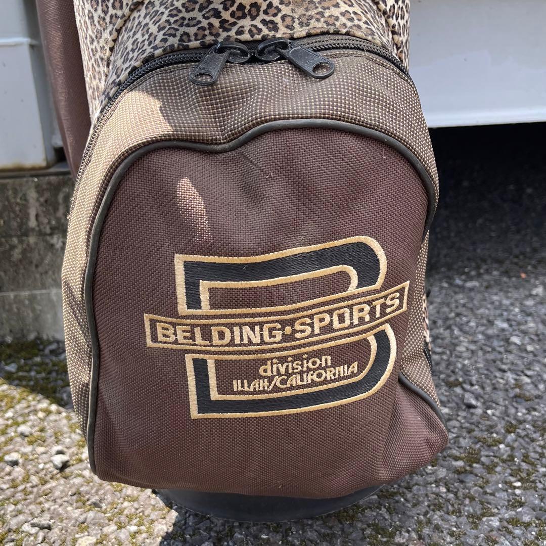 【ベルディング】珍しい豹柄のキャディバッグです。★BELDING SPORTS