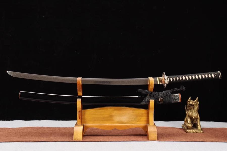 【武士一銀獅玄羽】 日本刀 模造刀 居合刀 武士道 武蔵 鑑賞用 手鍛造打