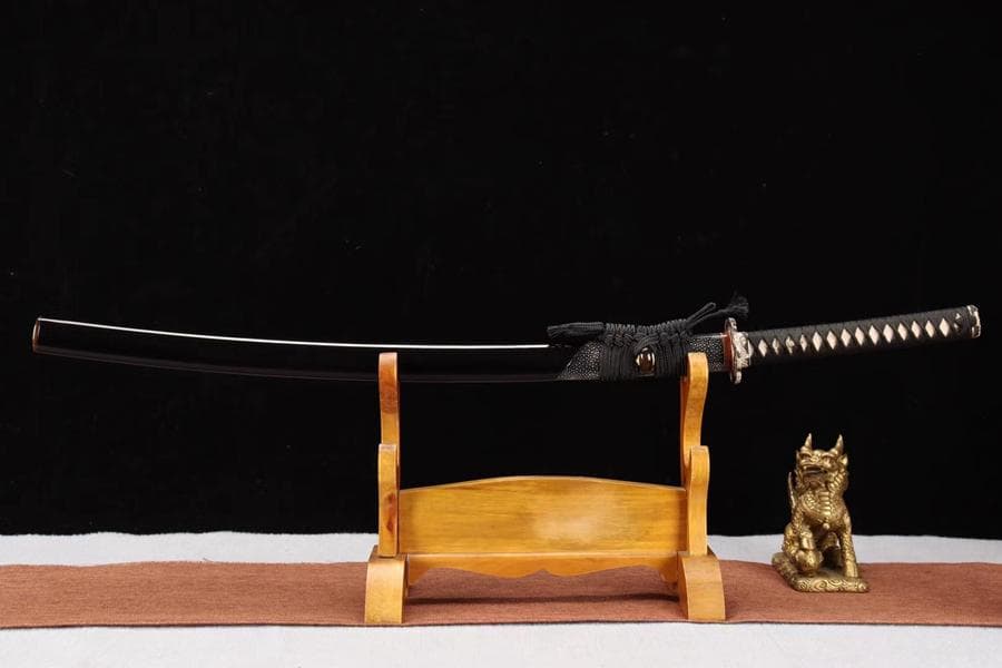 【武士一銀獅玄羽】 日本刀 模造刀 居合刀 武士道 武蔵 鑑賞用 手鍛造打