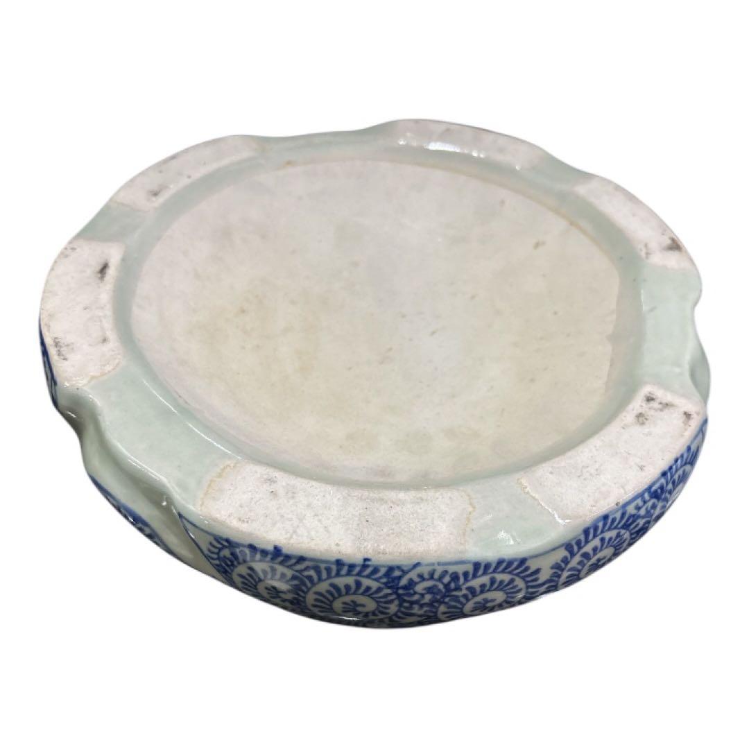 有田焼　蛸唐草　飾り壺　陶器の蓋付き壺　岐阜県揖斐郡池田町まで