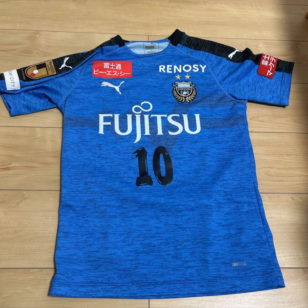 川崎フロンターレ PUMA サッカーシャツ 大島僚太 10番 Sサイズ