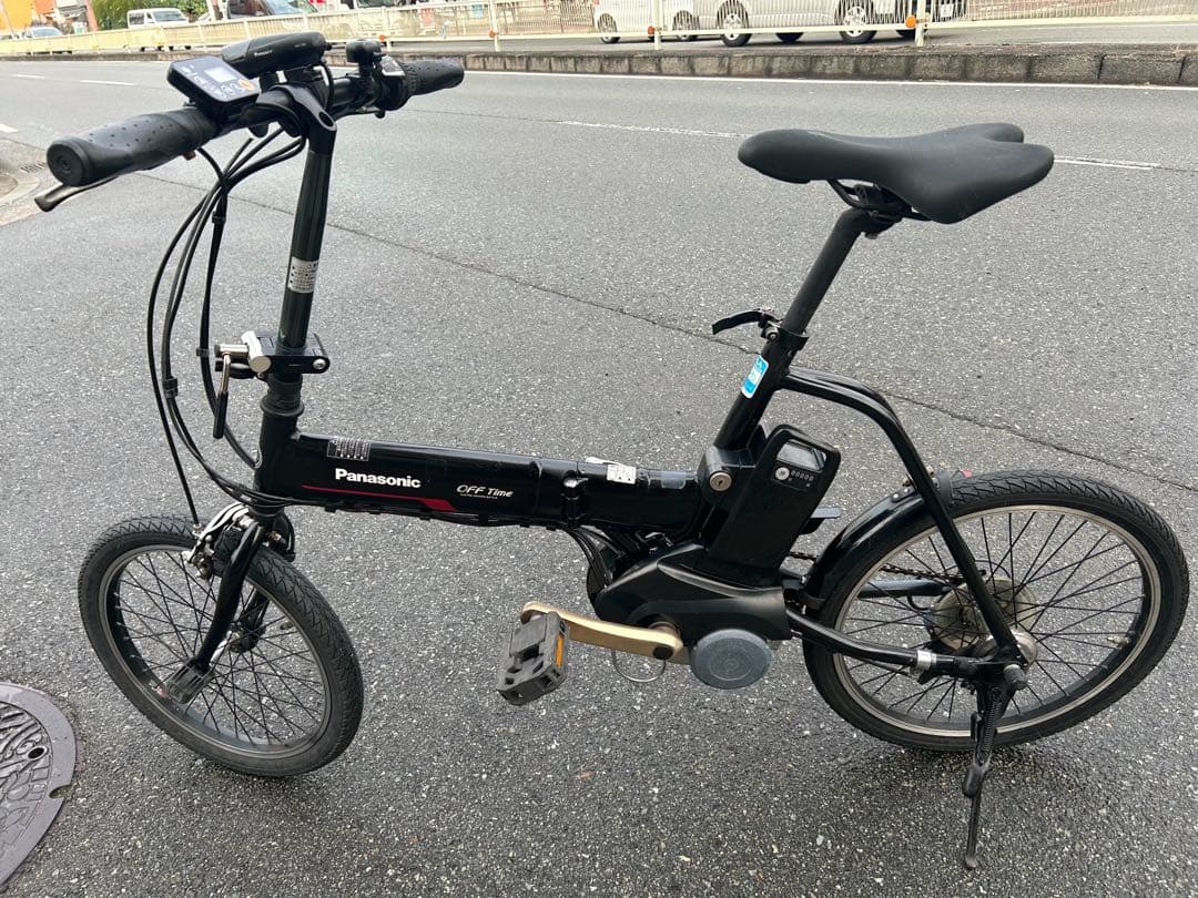 パナソニック電動アシスト 折りたたみ式 後20インチ バッテリー8Ah鍵2個付き