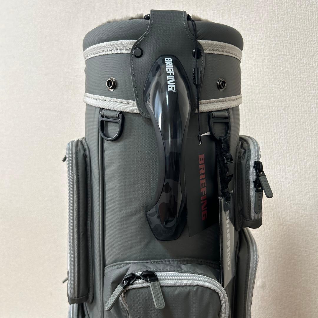 美品BRIEFING ブリーフィング キャディバッグ CR-6 灰色 グレー