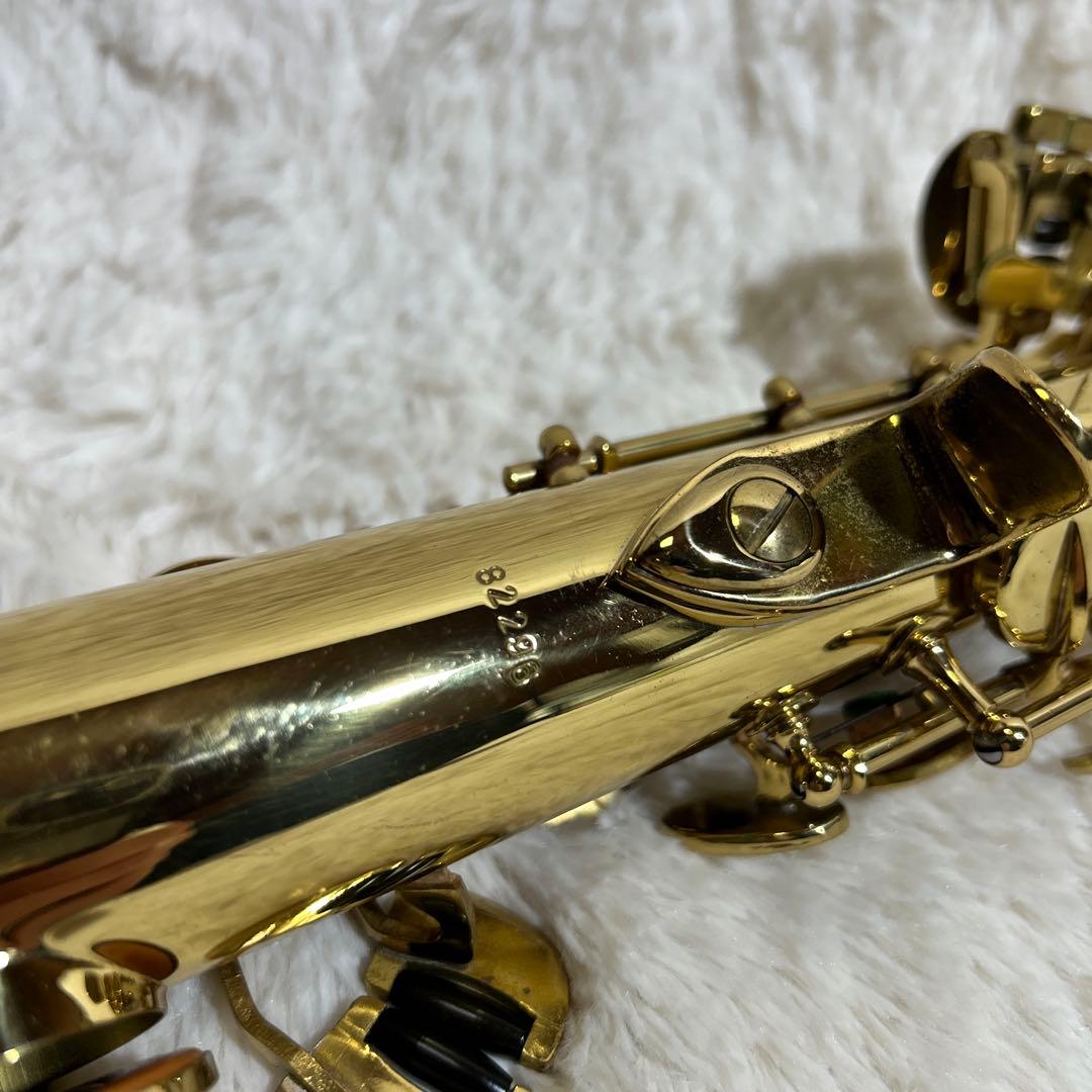 【美品】MINERVA ソプラノサックス　本体 ゴールド ケース付き