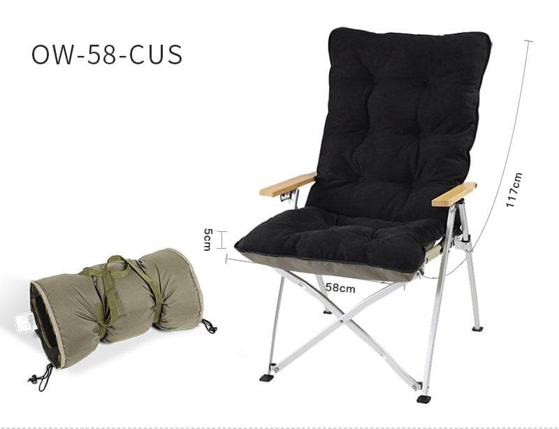 Simpleme OW-58AB-P リクライニングチェア クッション付