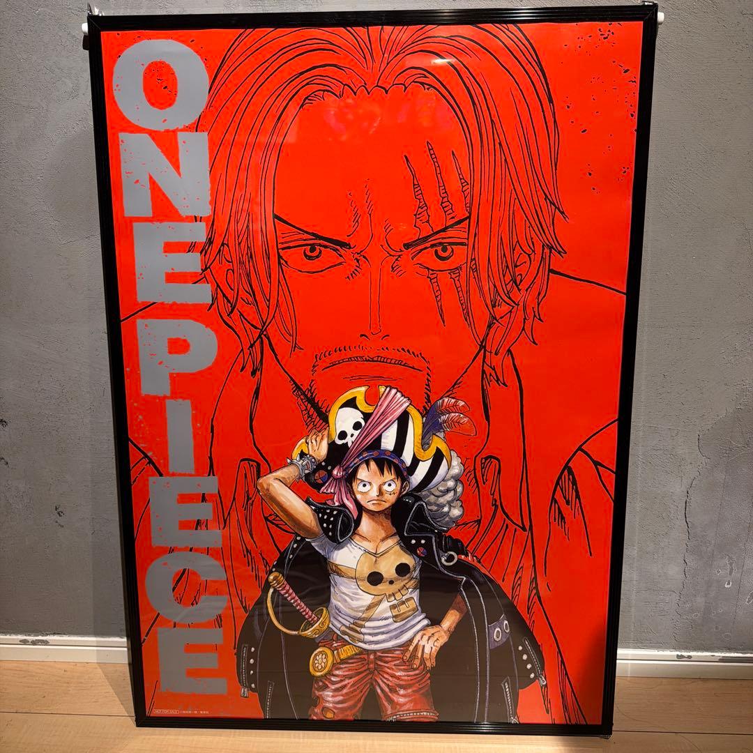 ワンピース ONEPIECE B2 ポスター シャンクス ルフィ RED
