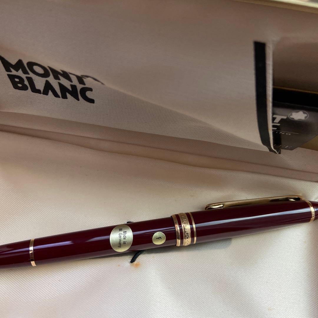 未使用Montblanc ワインレッド 万年筆 F