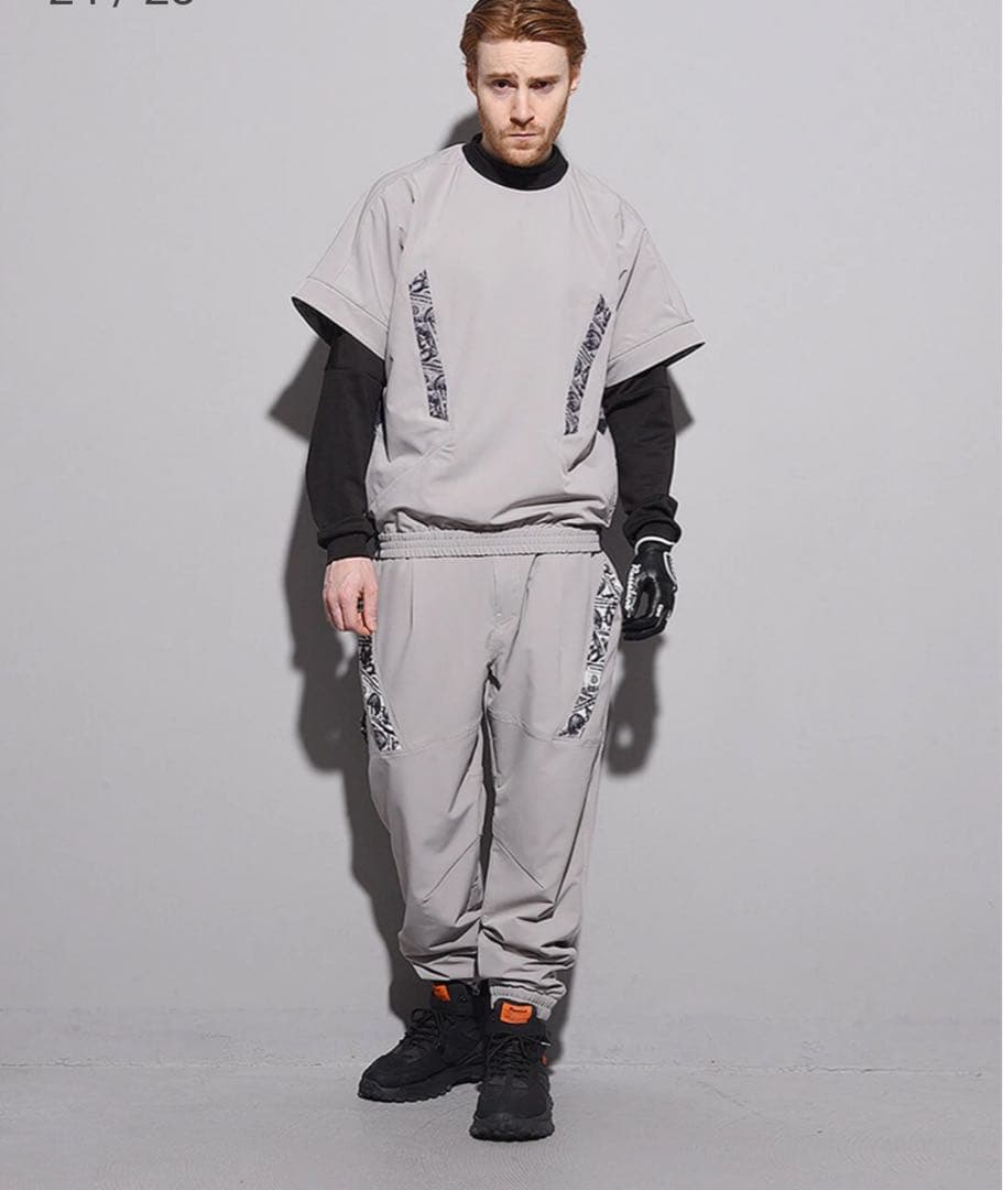 ¥72,600RUSSELUNO/5】中綿ナイロンセットアップ半袖ジョガーパンツ