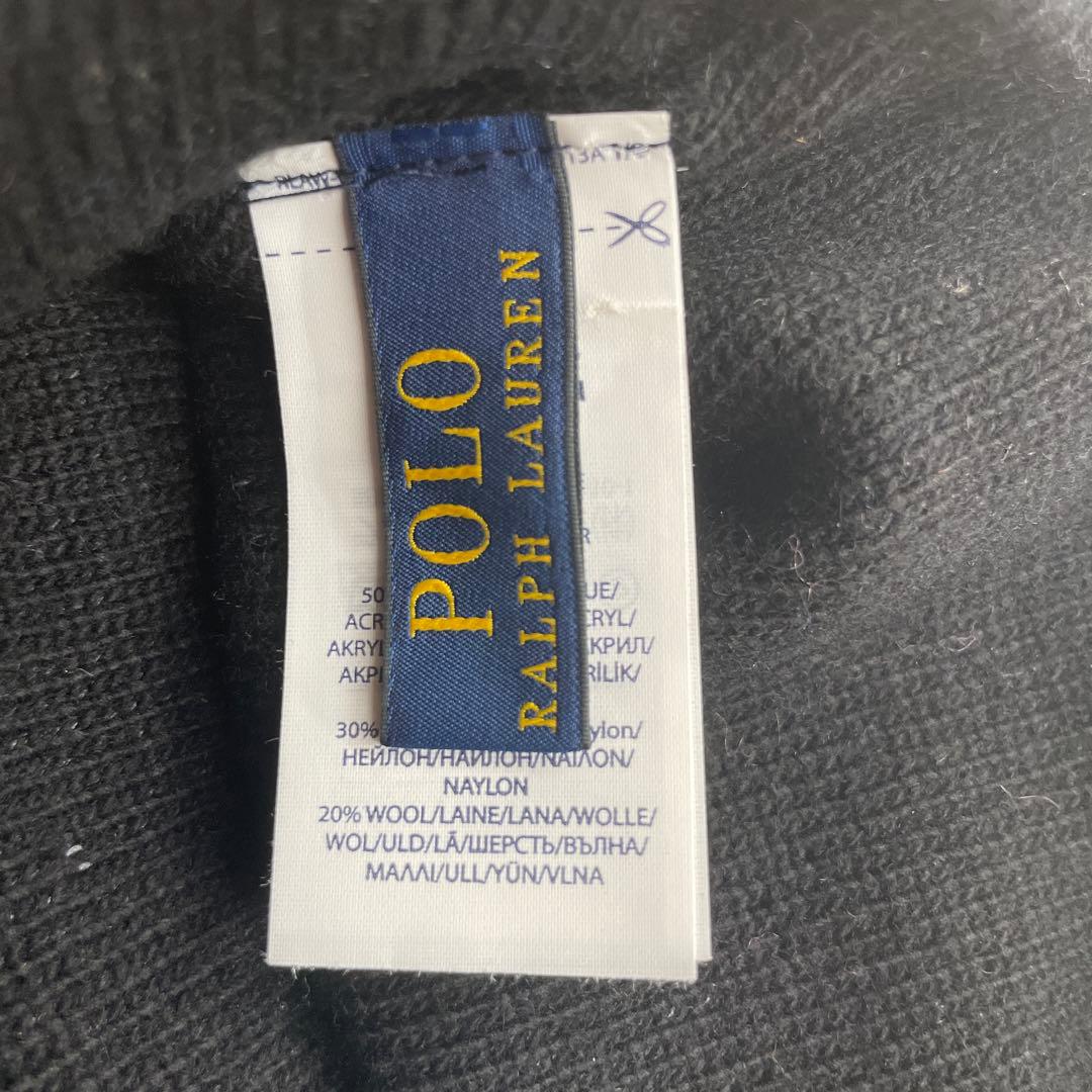6r783　ポロ　ラルフローレン　ポンポン　ニット帽　ダウンヒル　スキー
