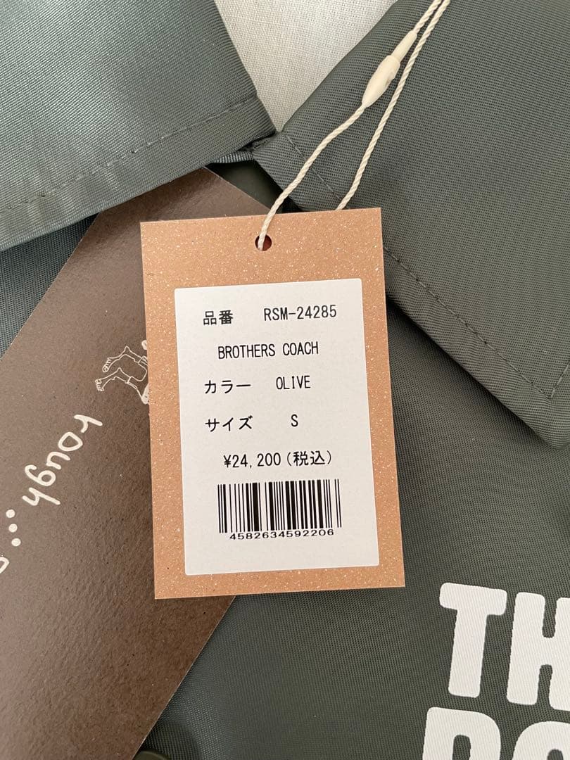 値下げ❗️ ⭐︎新品⭐︎ rough&swell ラフ&スウェル コーチジャケット S