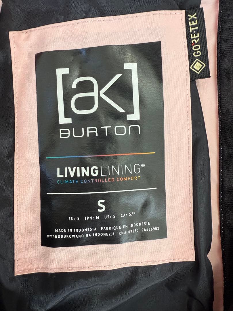 ピンク Burton ak GORE-TEX 2Lキミー ビブS Womans