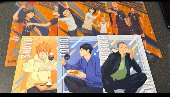 ハイキュー 烏野 影山 日向 月島 西谷 菅原 ステッカー ファイル 缶バ 特典