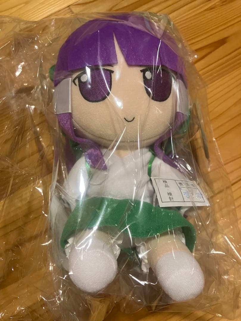 未開封】東方ふもふもぬいぐるみ れいむ&まりさ‼️ゆめじくう缶バッチ・スタンド付‼️