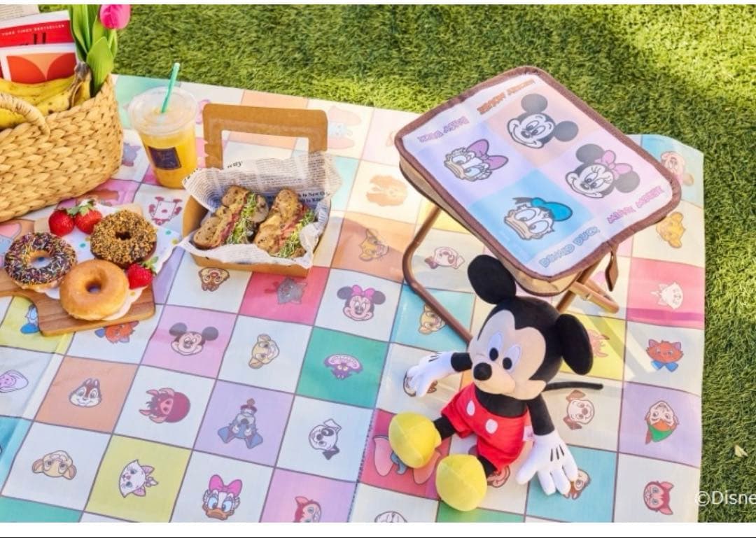Disney Characters 折りたたみチェアイス　レジャーシートセット