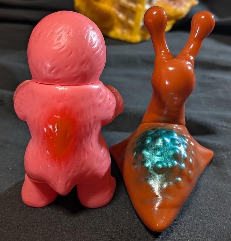 マンモスフラワー（マーミット）＆ナメゴン・モングラー（Ｍ１号）ソフビ３体セット