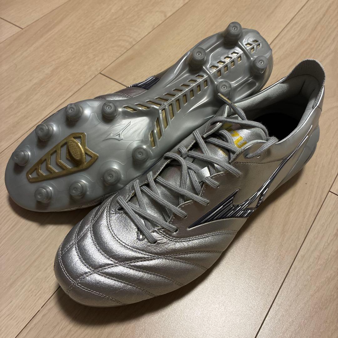 ミズノ モレリアネオ4 Japan 26.5㎝ シルバー サッカースパイク