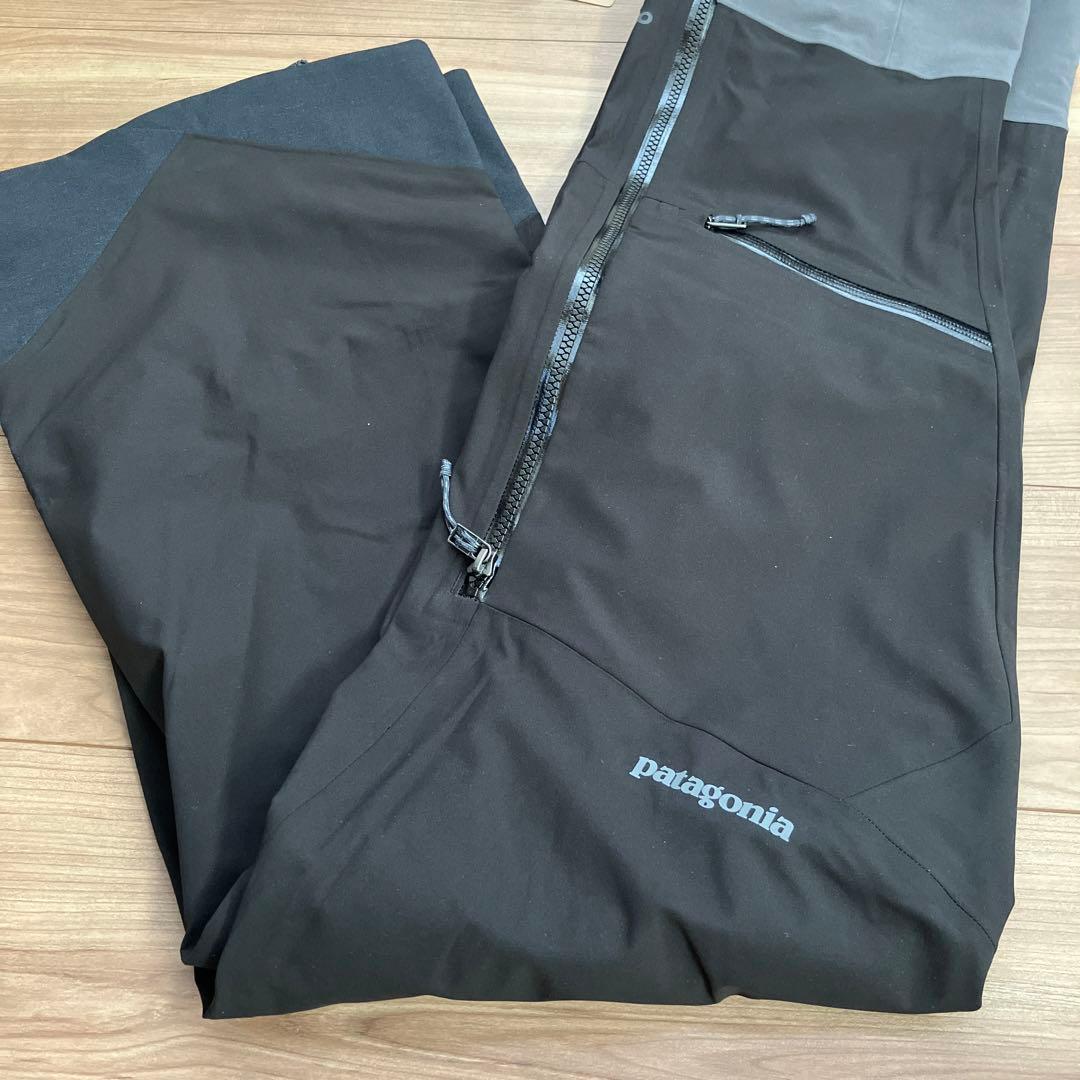 公式完売 パタゴニア メンズ スノードリフタービブ S BLACK
