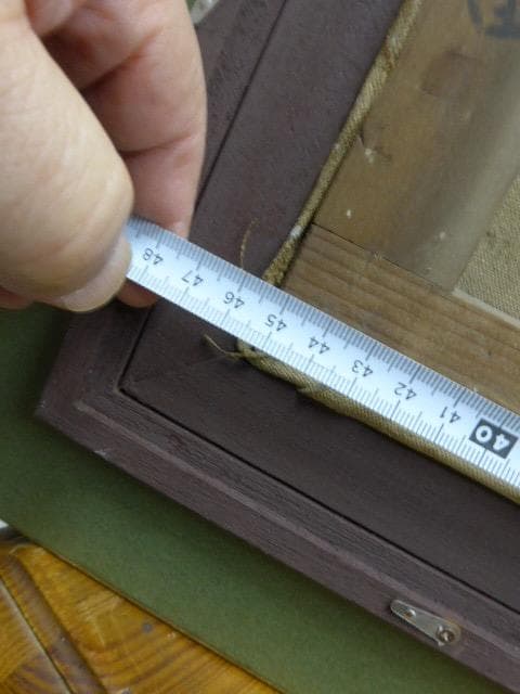 鳥取県生れの物故画家 香田勝太の晩年の風景画 ／杏花の村／サイン、作品票あり