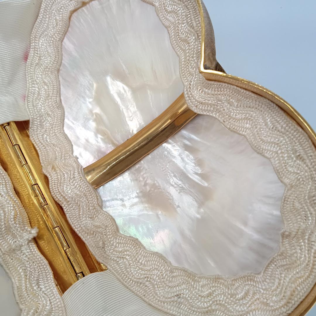 マザーオブパール アンティーク ロザリオケース 小物入れ 母貝　アンティーク