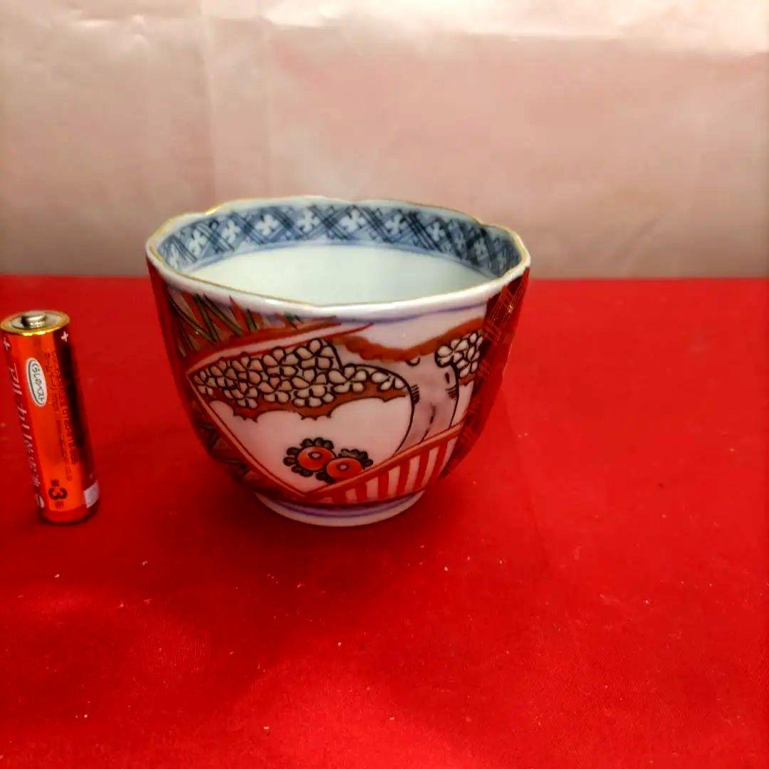 有田焼　伊万里焼　古伊万里　金彩　色絵　向付　蕎麦猪口　湯呑み　10客セット　②