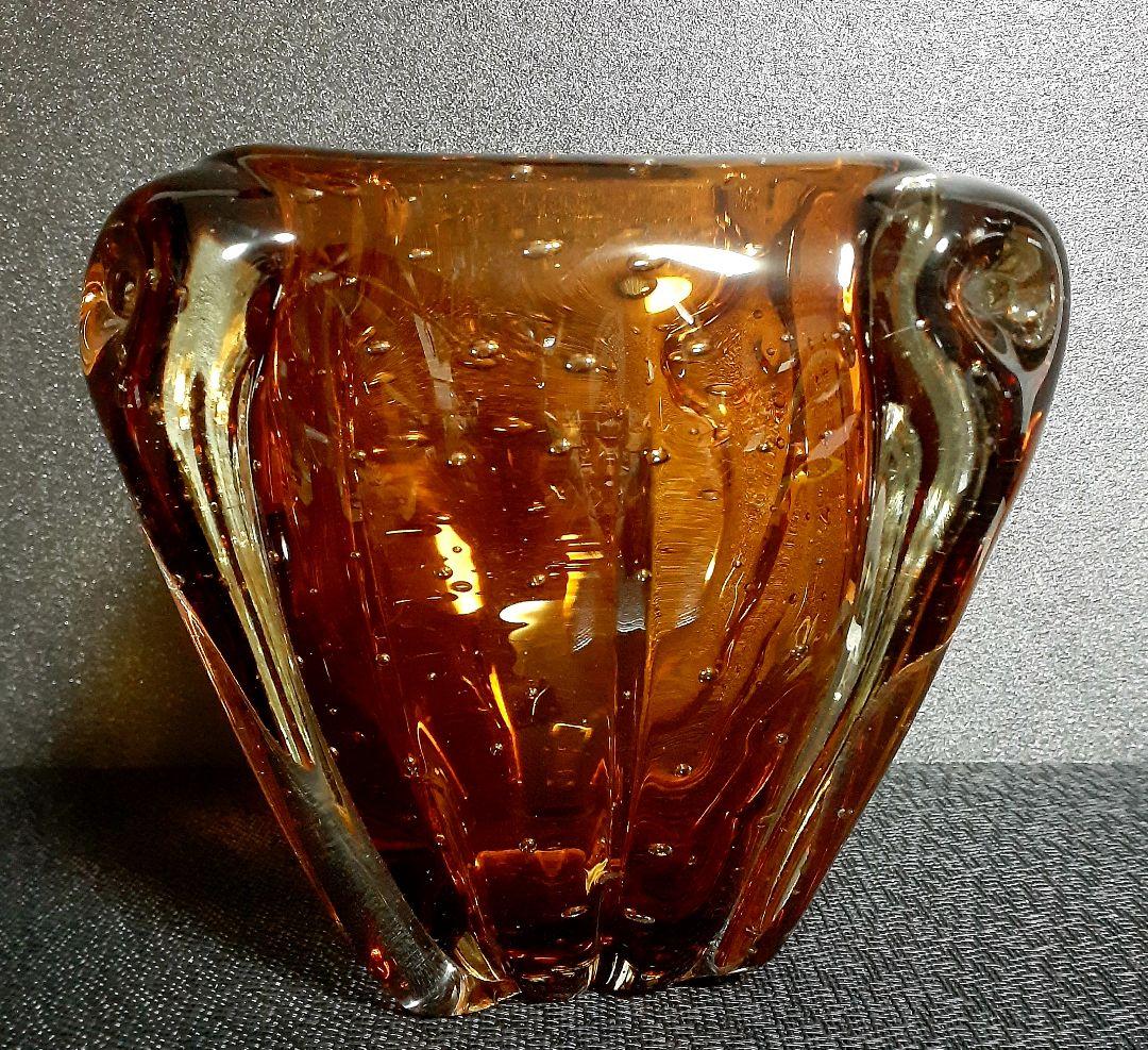 【岩田藤七】昭和33年　花器　高島屋美術部80年記念　藤七　久利展【遺作出品物】