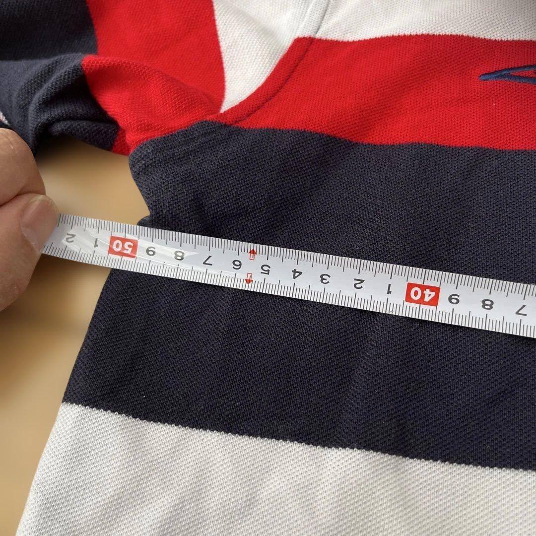 90s イングランド代表 UMBRO アンブロ マルチボーダー ポロシャツ